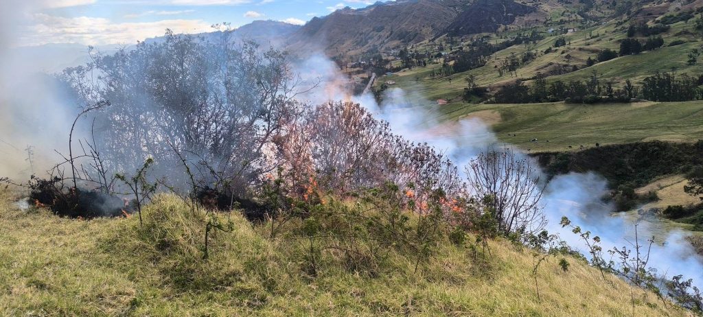 Incendio en Girón