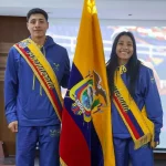 David Hurtado y Lucía Yépez serán los abanderados de Ecuador para competir en los Juegos Sudamericanos. Foto: COE