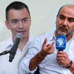 El presidente Daniel Noboa acusó directamente a Juan Cristóbal Lloret de haber entregado la concesión minera en Quimsacocha. /Cortesía