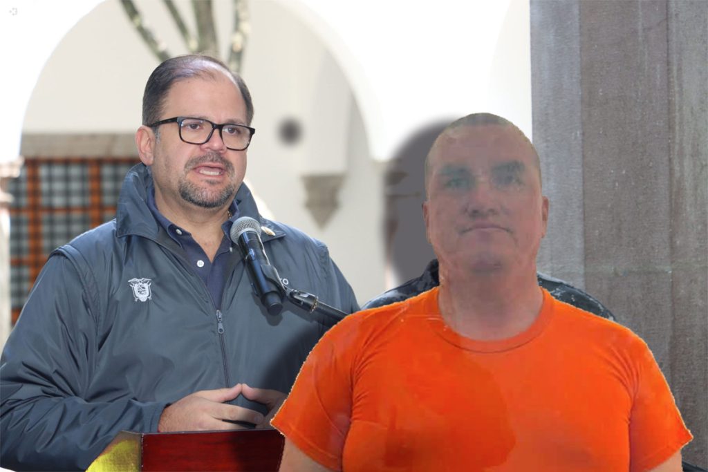 El ministro del Interior, John Reimberg, vinculo nuevamente a Baldor Bermeo con la banda delictiva Los Lobos. /Cortesía