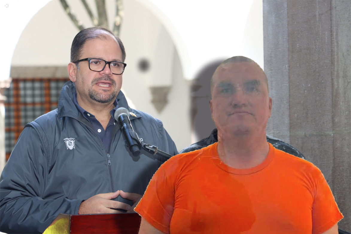El ministro del Interior, John Reimberg, vinculo nuevamente a Baldor Bermeo con la banda delictiva Los Lobos. /Cortesía