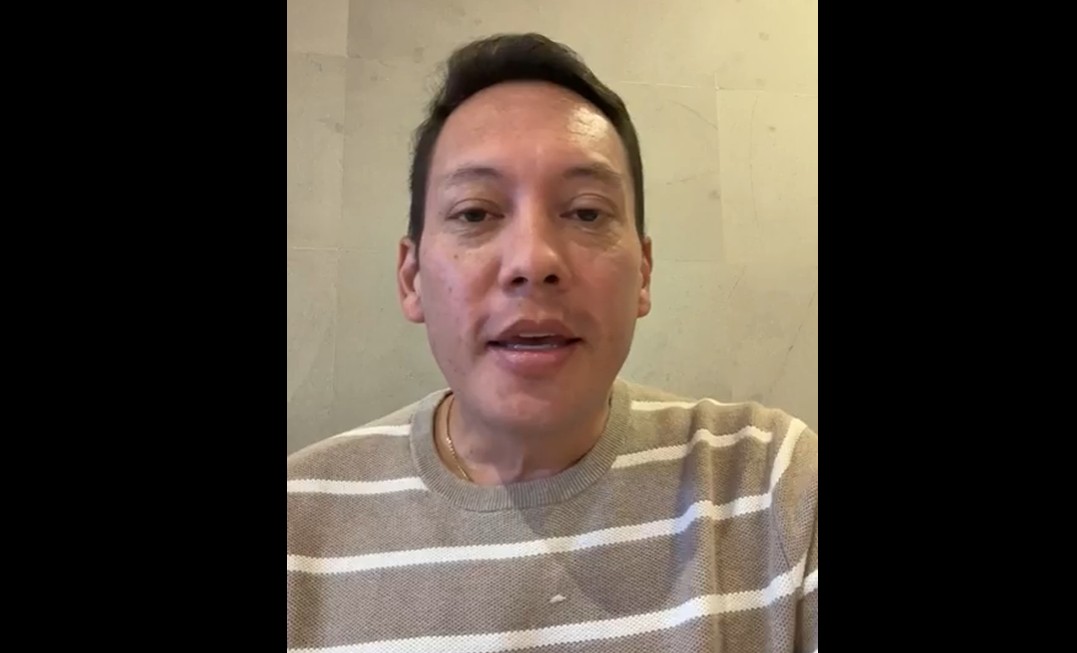 Cristian Zamora Matute, alcalde suspendido de Cuenca, se pronunció el domingo, 20 de septiembre de 2026, a través de su red social de Facebook. /Captura de video