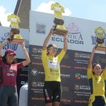 Ana María Torres en lo más alto del podio de la Vuelta al Ecuador /Cortesía