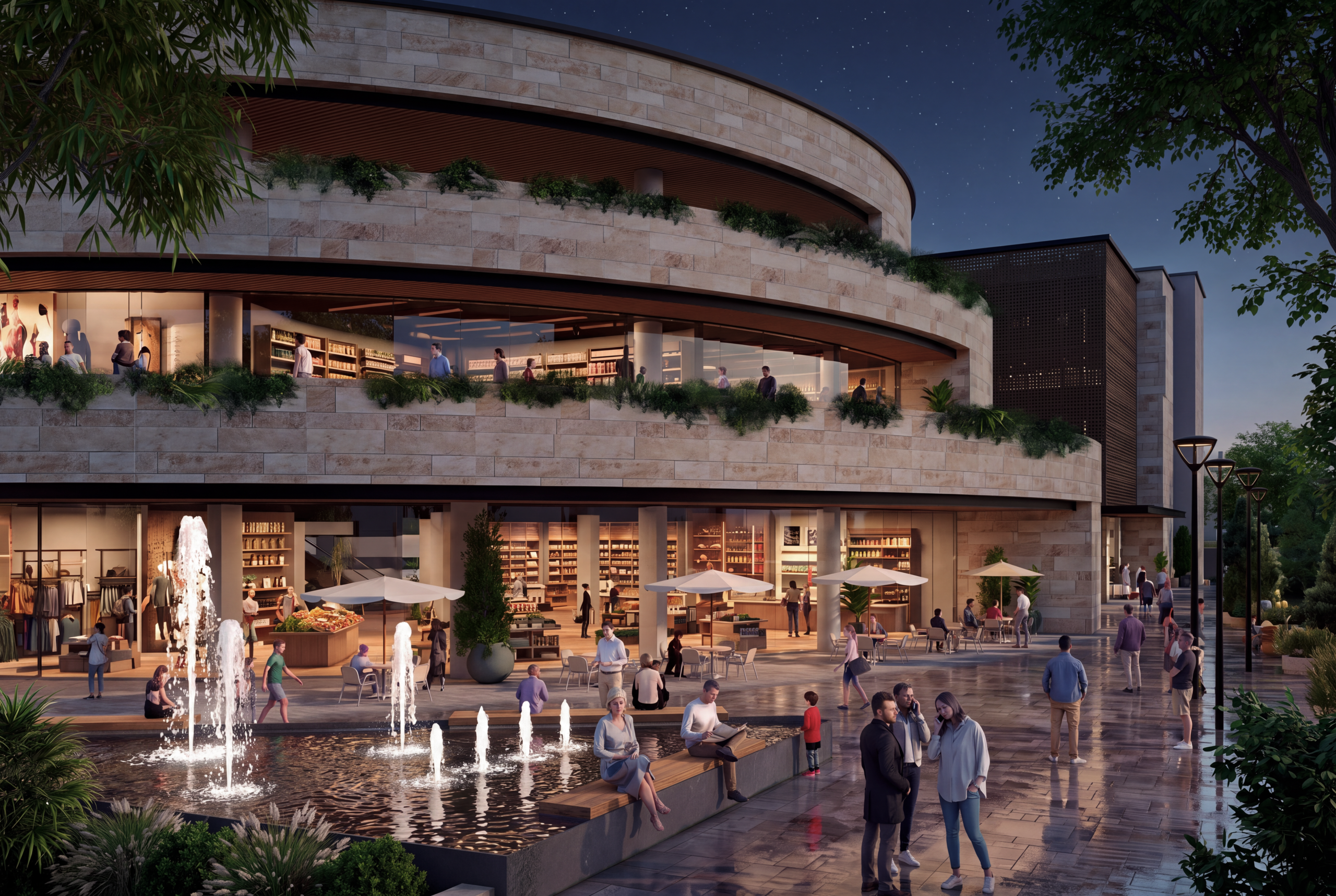 Render de Challuabamba Shopping que se construirá en Cuenca.