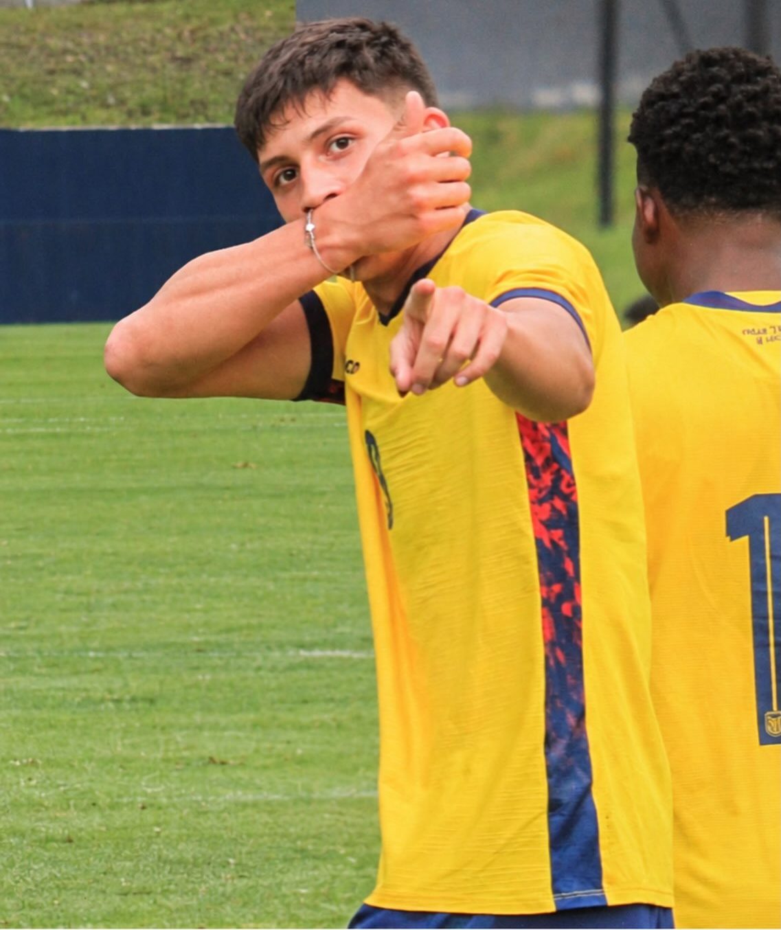 Matías Klimovicz celebra su gol en el triunfo 3-2 sobre Perú. / Cortesía