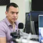 El presidente Daniel Noboa está de vista en Cuenca este martes, 6 de octubre de 2026. /Cortesía