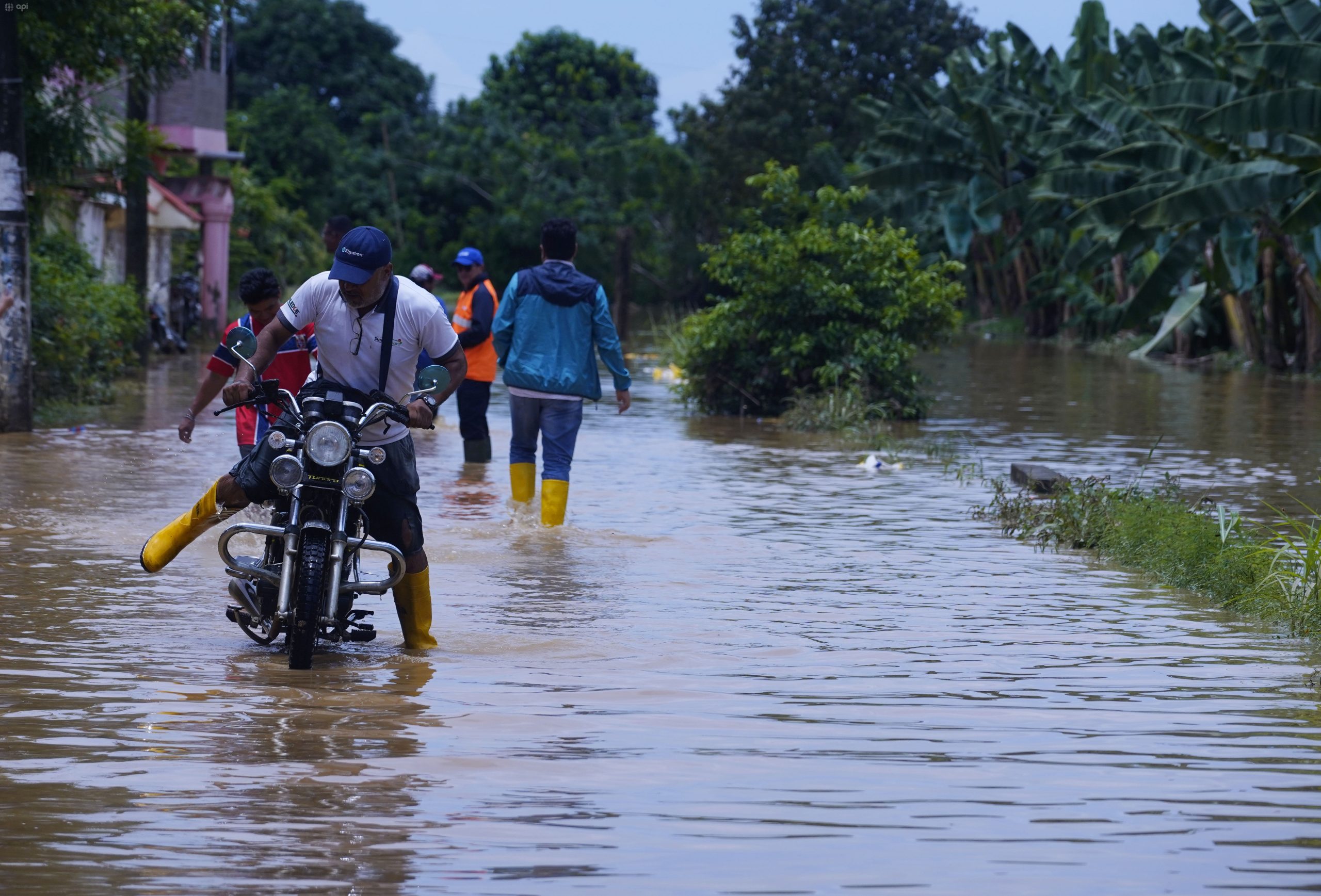 Tenguel, en Guayas, ha sido una de las localidades más afectadas por las lluvias de los últimos días. Foto: API