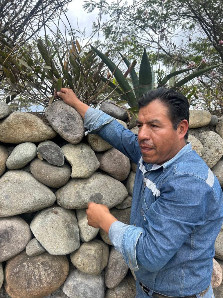 Manuel Loja, junto a sus compañeros de trabajo, cuida las plantas existentes y busca nuevas especies en distintos lugares del cantón y la provincia.