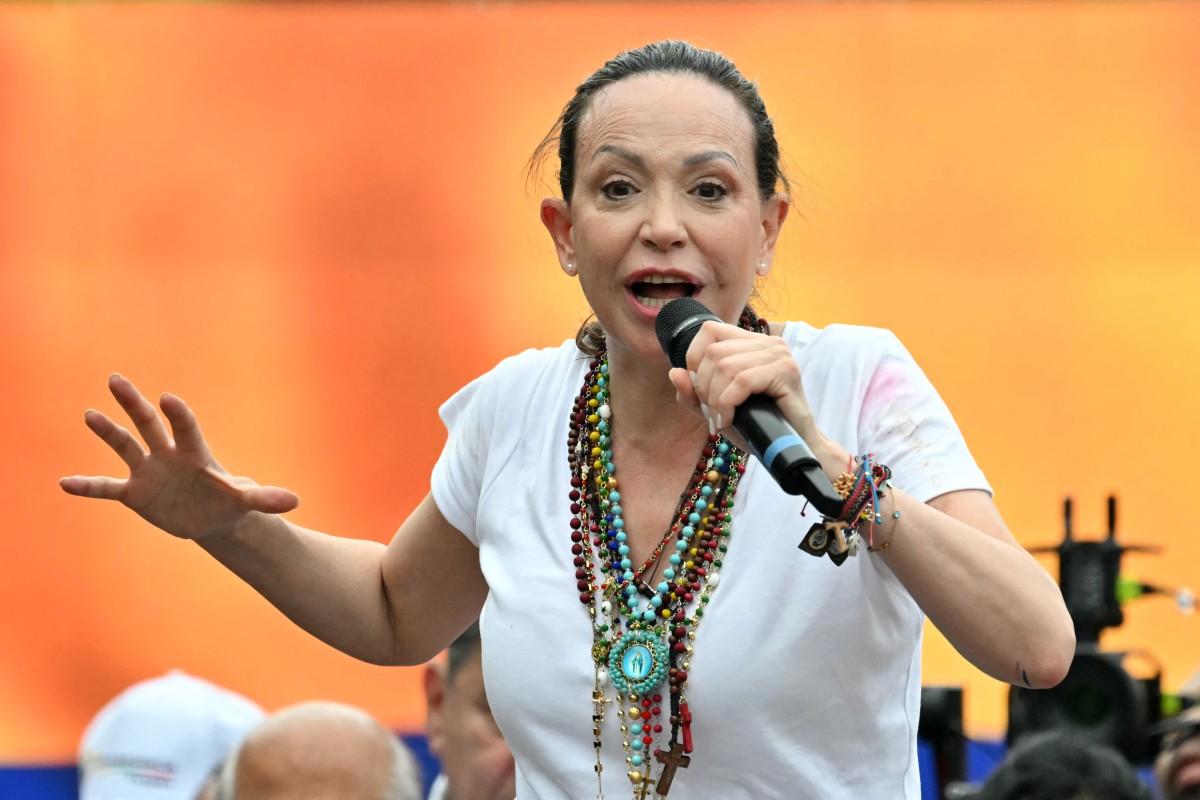María Corina Machado anunció que regresó a Venezuela. Foto: AFP