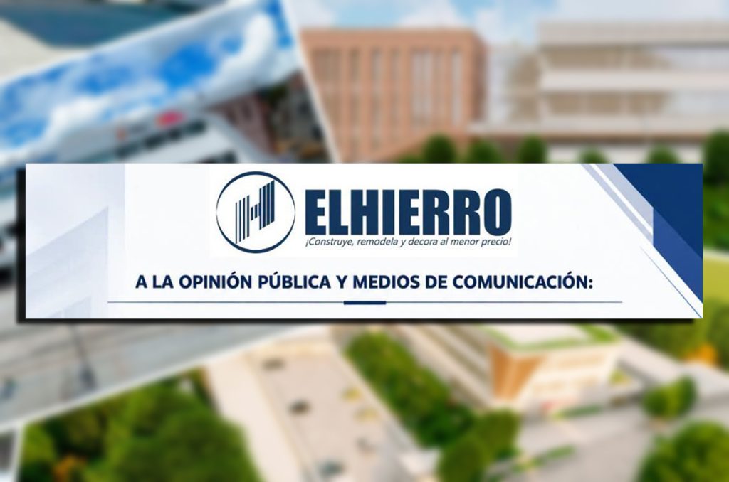 La empresa El Hierro S.A. publicó un comunicado sobre las investigaciones por presunto peculado que lleva adelante la Fiscalía. /Cortesía