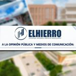 La empresa El Hierro S.A. publicó un comunicado sobre las investigaciones por presunto peculado que lleva adelante la Fiscalía. /Cortesía