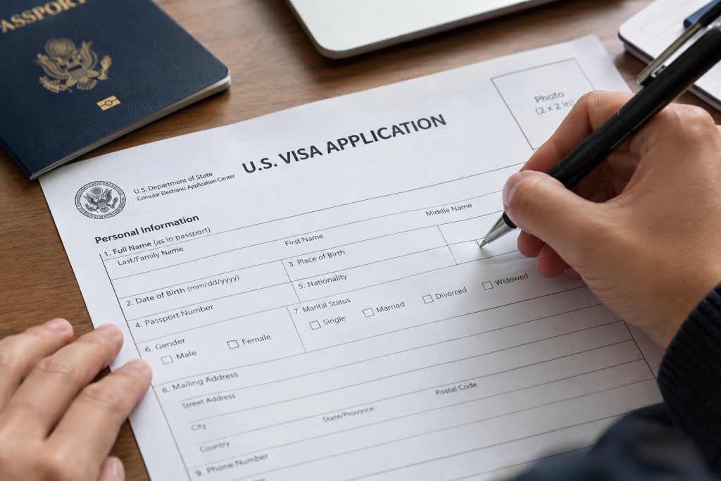 En las charlas se enseñará a llenar los formularios para aplicar por una visa de los EEUU. Foto referencial