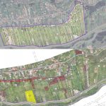 Comparación de cómo es y cómo quedaría distribuido el polígono de 25 hectáreas en el sector Los Ángeles, parroquia Machángara, al norte de Cuenca. /Cortesía