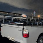 En esta camioneta los delincuentes robaban ganado en Cuenca. Foto captura