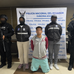 Un hombre fue detenido por la Policía Nacional en Cuenca. Foto: PN