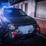 Este vehículo está involucrado en el accidente que reportó la EMOV EP. Foto: cortesía de la EMOV