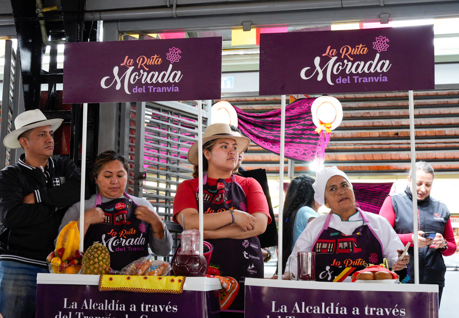 Ruta de la colada morada en el tranvía.