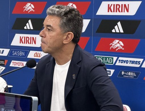 Marcelo Gallardo en rueda de prensa. Foto: Cortesía