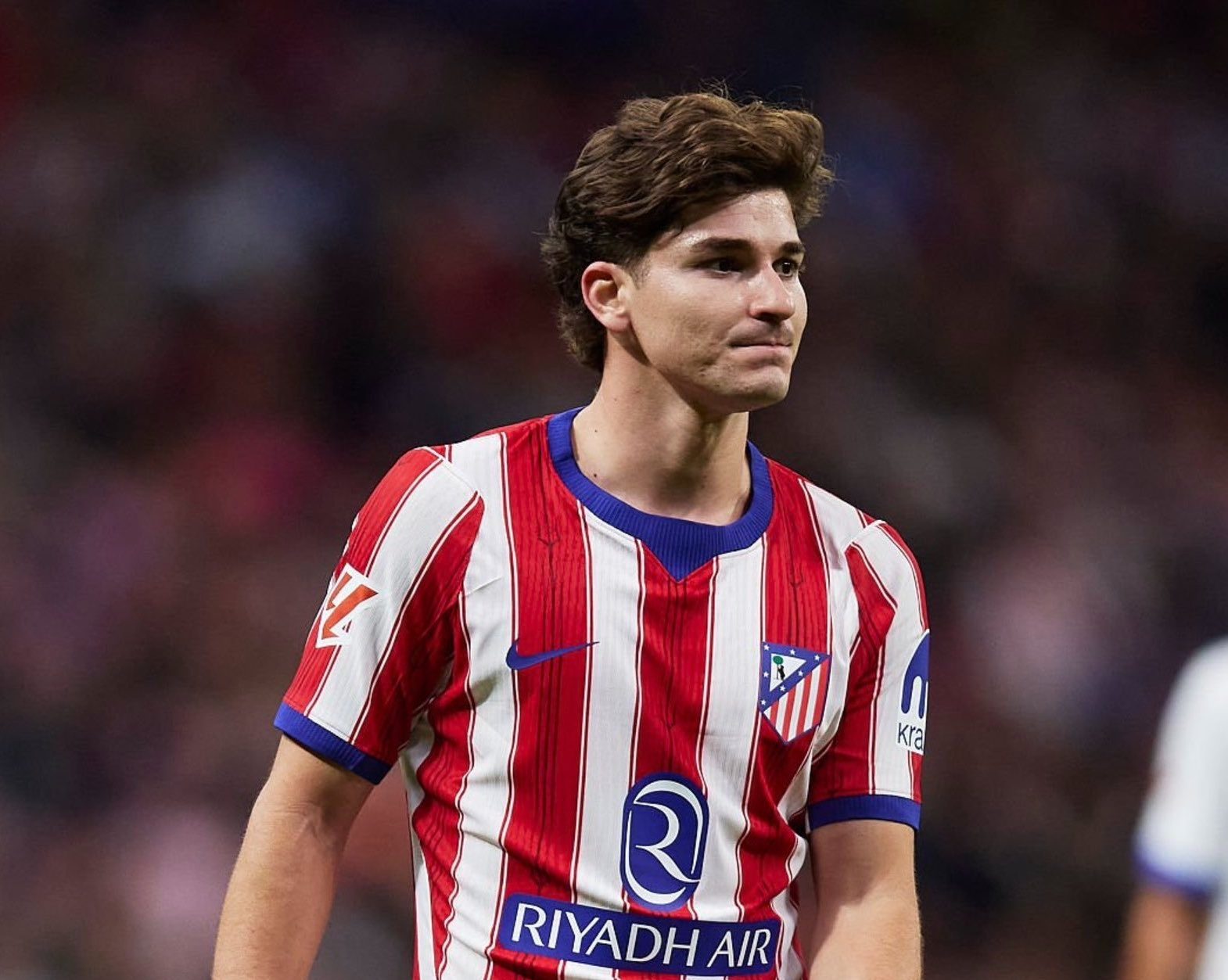 Julián Álvarez en su partido con el Atlético de Madrid. Foto: Atlético de Madrid