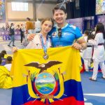 Fiorella Saavedra junto a Guido Sigüenza. /Cortesía